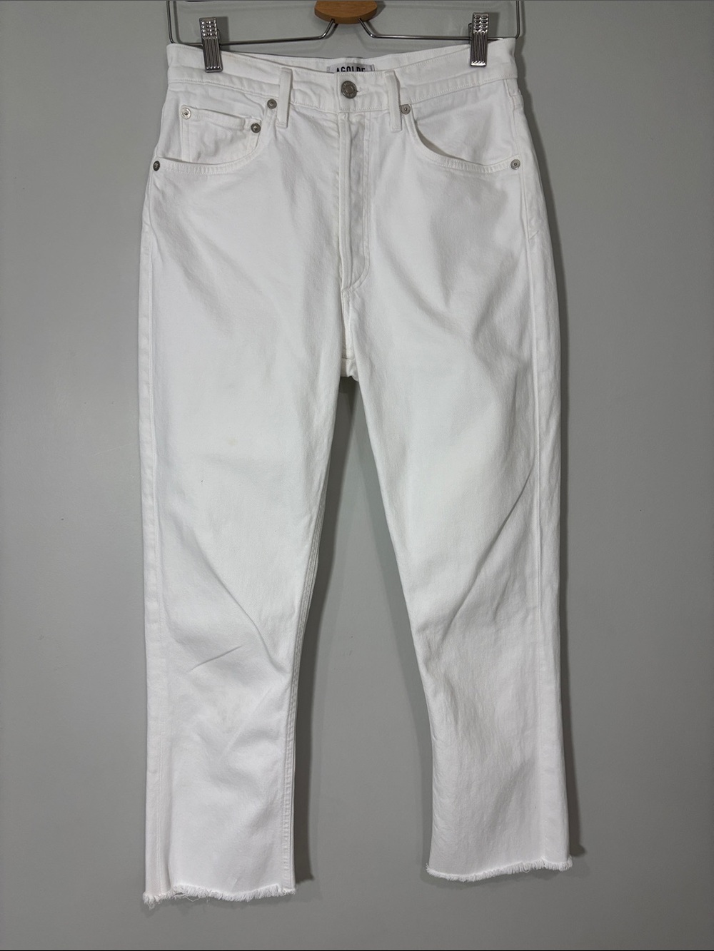 Agolde Riley White Jeans Sz 27
